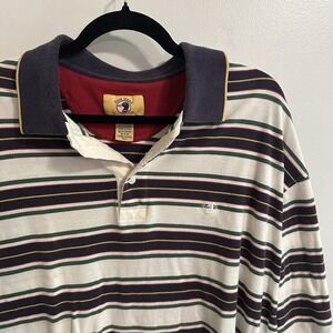 Vtg Duck Head Polo Shirt Men's Sz XLarge Short Sleeve Multicolor Stripes Cotton